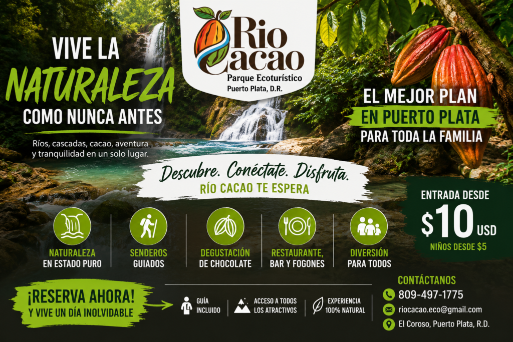rio cacao puerto plata republica dominicana tour y excursiones