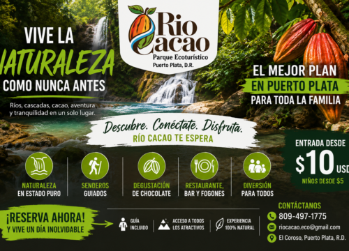 Rio cacao puerto plata republica dominicana.